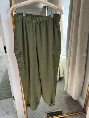Rachel Zoe Olive Green Cargo Jogger Pants